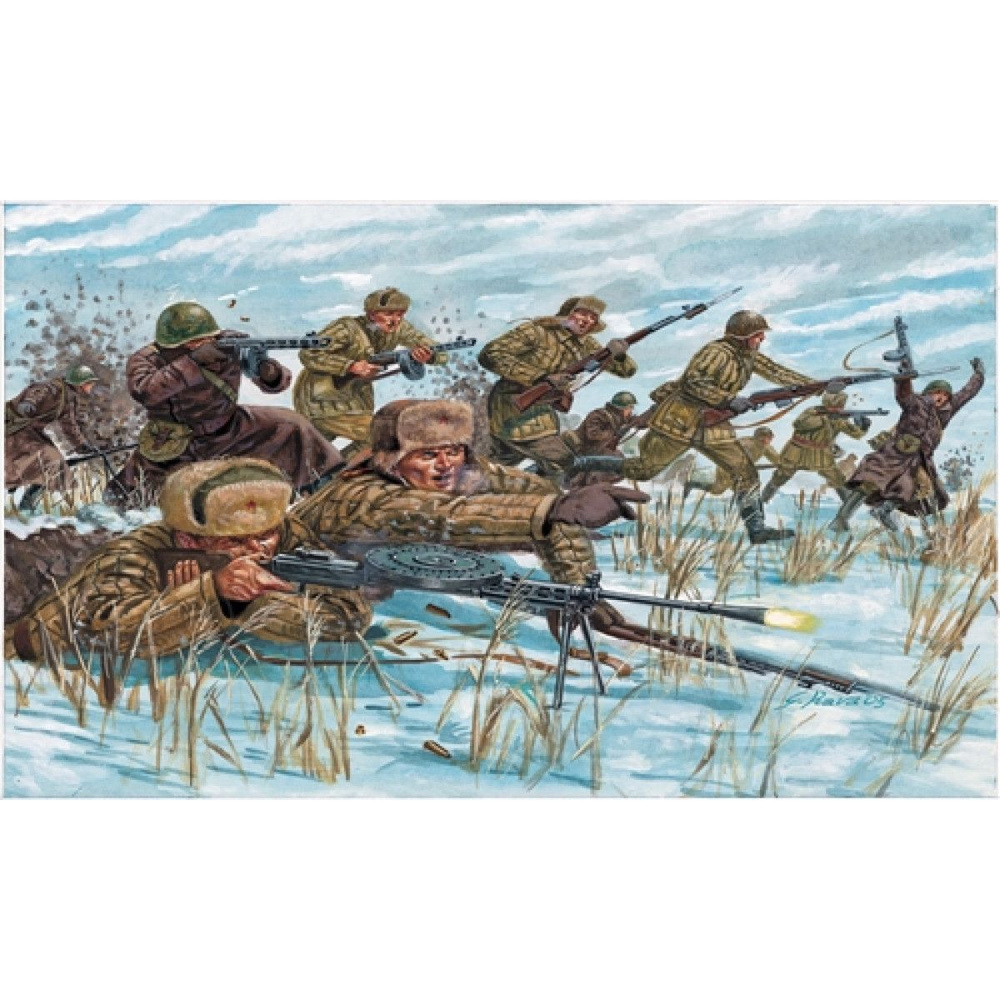Italeri Сборная модель 6069 Russian Infantry : winter unif 1:72 #1
