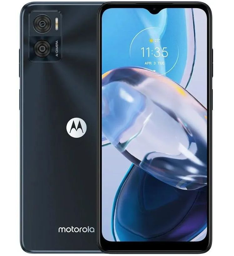 Motorola Смартфон Moto e22 XT2239-7 3/32 ГБ, черный #1