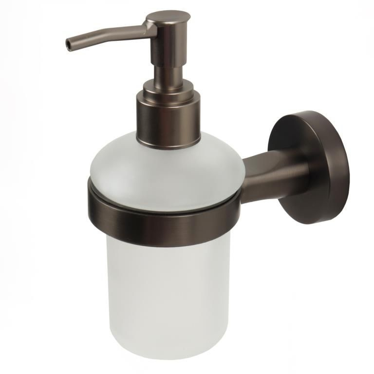 Дозатор для жидкого мыла ванну Gun gray Raindrops, диспенсер для моющего средства  #1