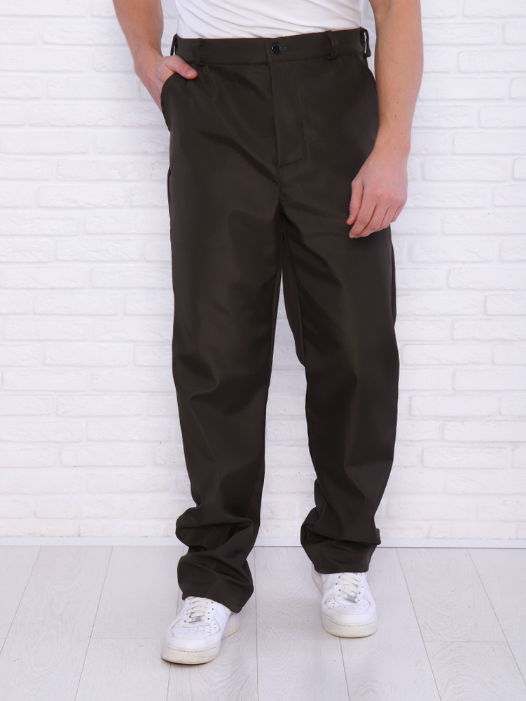 Тактические брюки мужские на флисе/ теплые штаны для рыбалки (60-62, 170-176)  #1