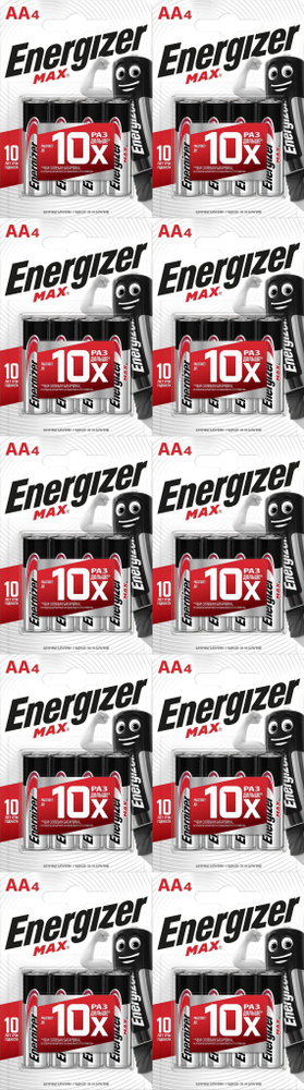 Energizer Батарейка AA, Щелочной тип, 1,5 В, 40 шт #1