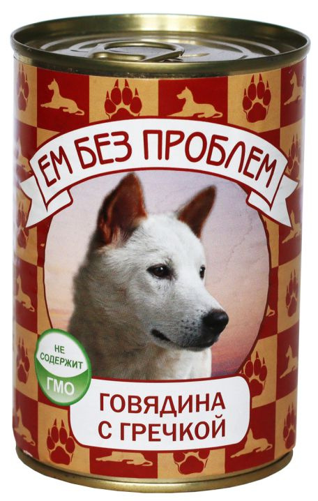 Корм Ем Без Проблем (фарш) для собак, говядина с гречкой, 410 г x 20 шт  #1