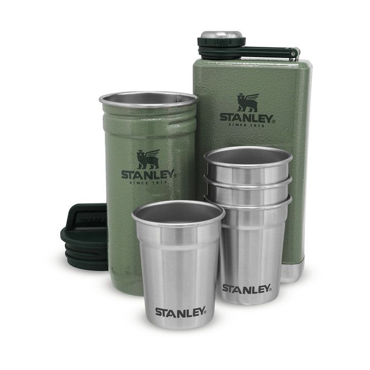 Набор походной посуды Stanley Adventure Pre-Party Shot Glass + Flask (Hammertone Green)  #1