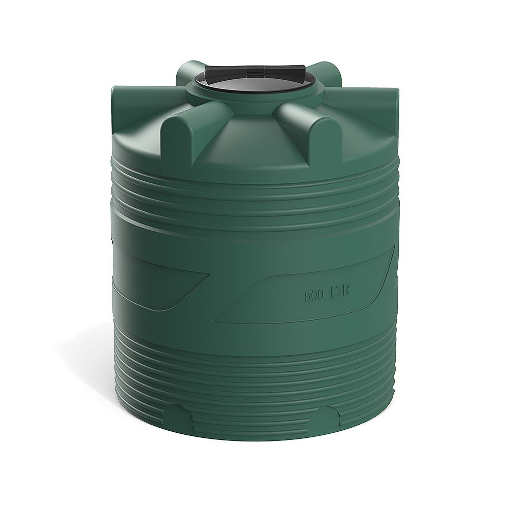 Емкость 500 литров Polimer Group V500 для воды/ топлива/, цвет зеленый  #1