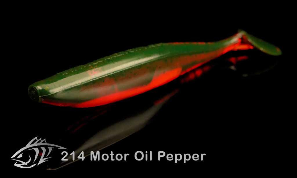 Силиконовая приманка 3.75" SwimFish - 214 Motoroil Pepper #1