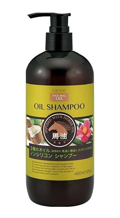 Kumano Cosmetics Шампунь для сухих волос с 3 видами масел, без силикона Deve 3 Natural Oils Shampoo, #1