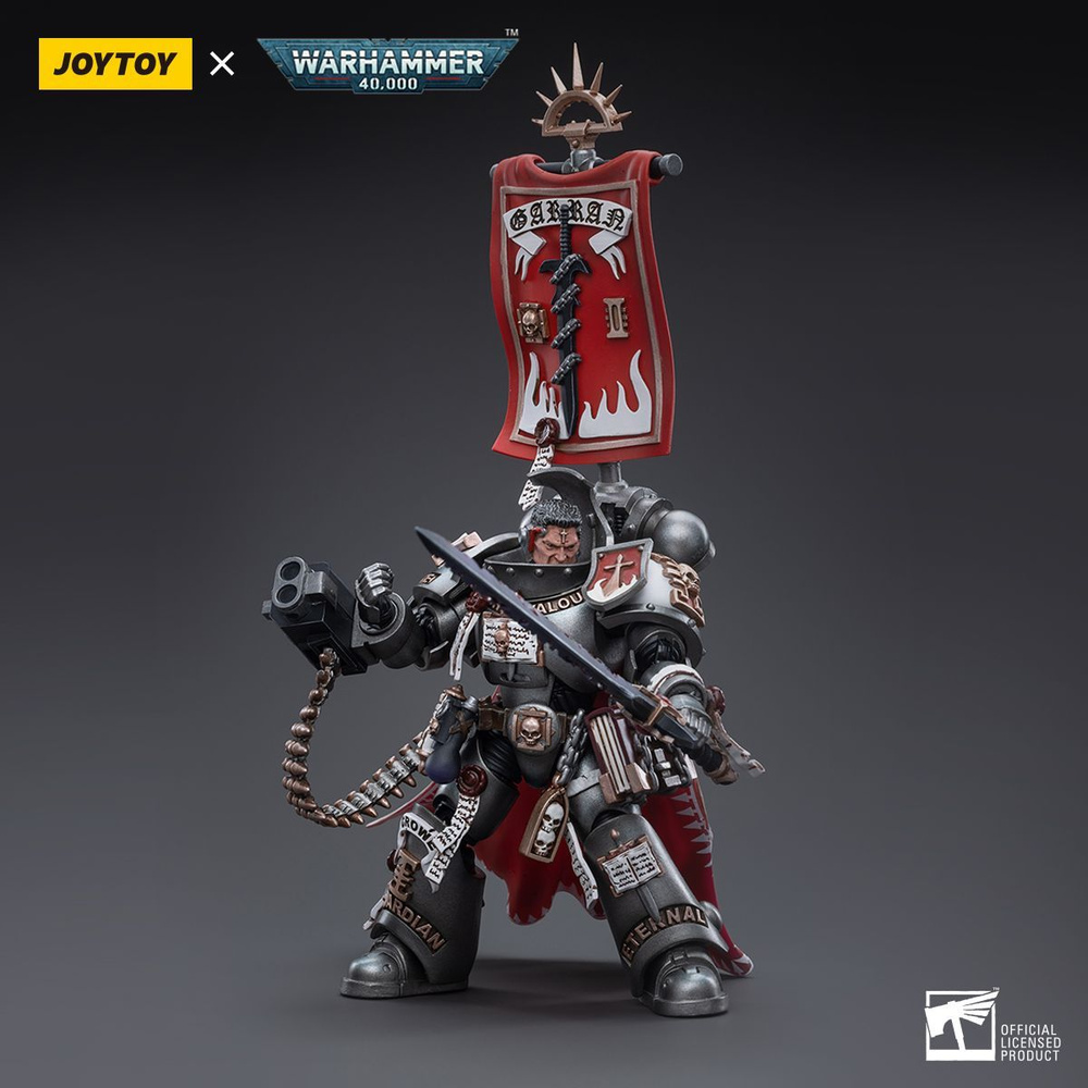 Подвижная фигурка JOYTOY Warhammer 40K Grey Knights Castellan Crowe ...