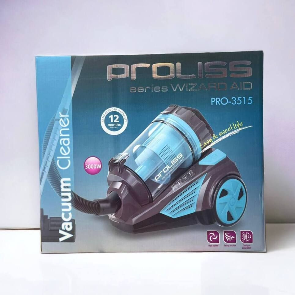 PROLISS Бытовой пылесос Pro-3515, бирюзовый #1