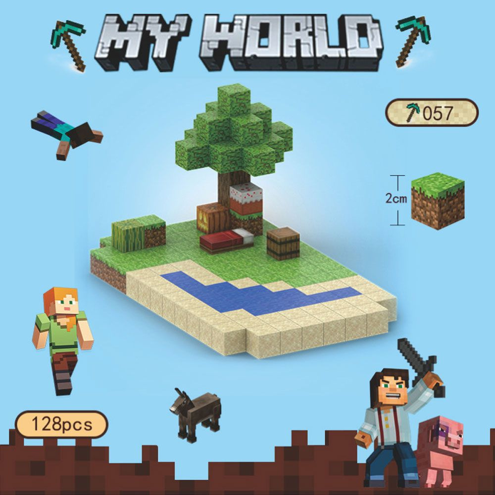 Магнитный Конструктор Майнкрафт набор детали фигурок Игрушка Minecraft My World ,Комплект из магнитных #1