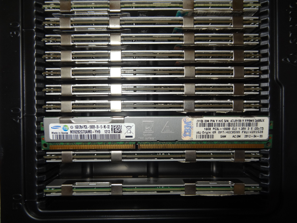 OEM Оперативная память Серверная память DDR3 16GB ECC REG 2Rx4 PCL3-10600R 1.35v M392B2K70AM0-YH9 1333Mhz #1