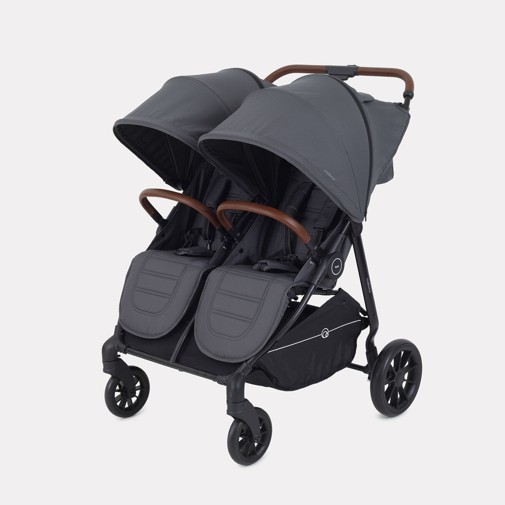 Коляска детская прогулочная для двойни Rant Twinny RA151, Graphite ...