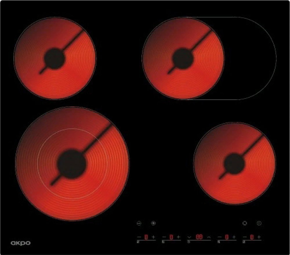 Варочная панель электрическая индукционная встраиваемая AKPO / Акпо PKA 609215K BL черный стеклокерамика #1