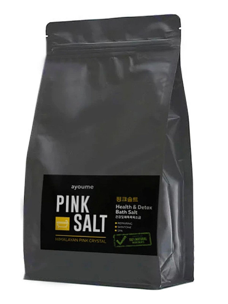 ayoume/Соль для ванны гималайская розовая PINK SALT 800 гр #1