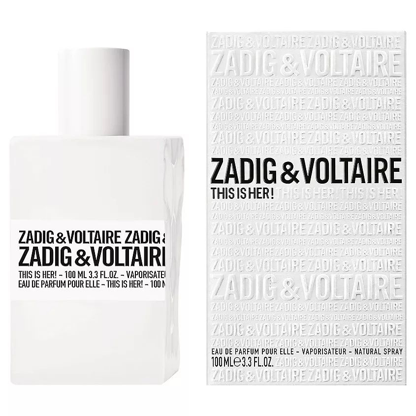 Парфюмерная вода Zadig&Voltaire This Is Her Задиг Вольтейр для нее, для женщин, 100 мл Вода парфюмерная #1