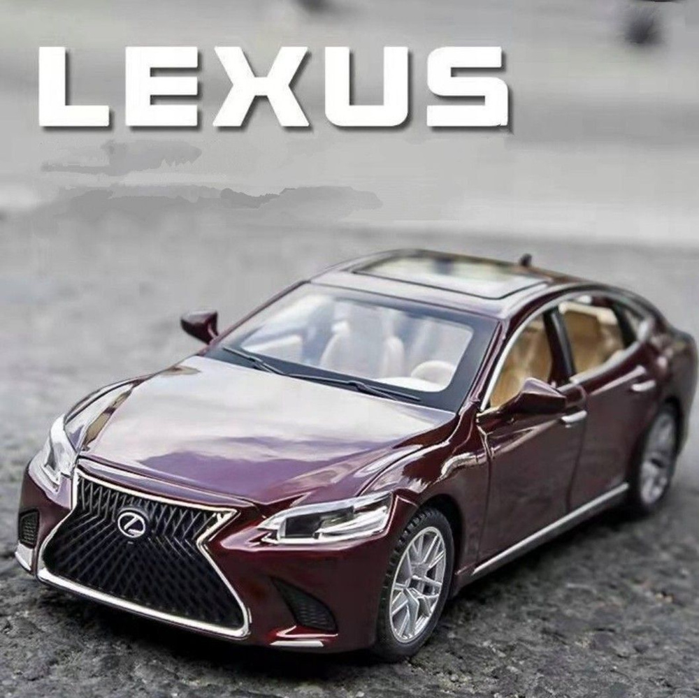 Коллекционная машинка игрушка металлическая Lexus LS масштабная модель Лексус 1:32 инерционный механизм #1