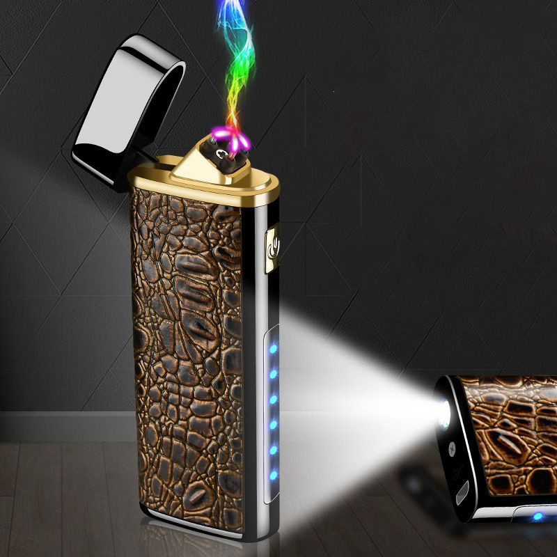 Электронная импульсная зажигалка USB с фонариком. Лучший подарок ...