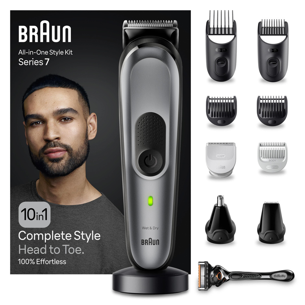 Триммер электрический Braun MGK7420 / Бритва Fusion ProGlide #1