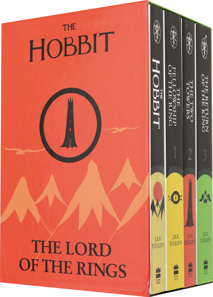 The Hobbit. The Lord of the Rings. 4 Volume Box Set / Книга на Английском | Толкин Джон Рональд Ройл #1