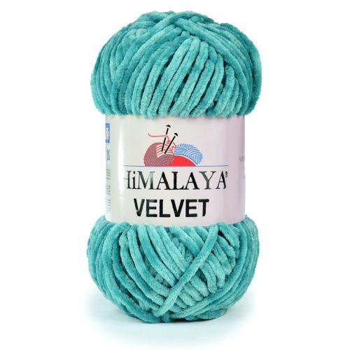 Пряжа плюшевая HiMALAYA VELVET (Гималаи Вельвет) 90054 Зеленая бирюза  #1