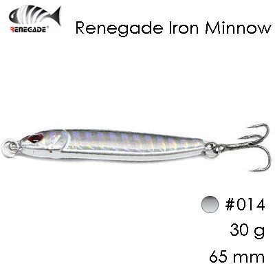 Блесна колеблющаяся Renegade Iron Minnow 65mm 30g #1