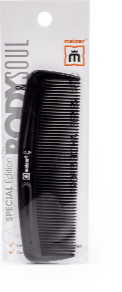 Расческа-гребень для волос Meizer / Мейзер с частыми зубьями пластиковый 12см / уход за волосами для #1