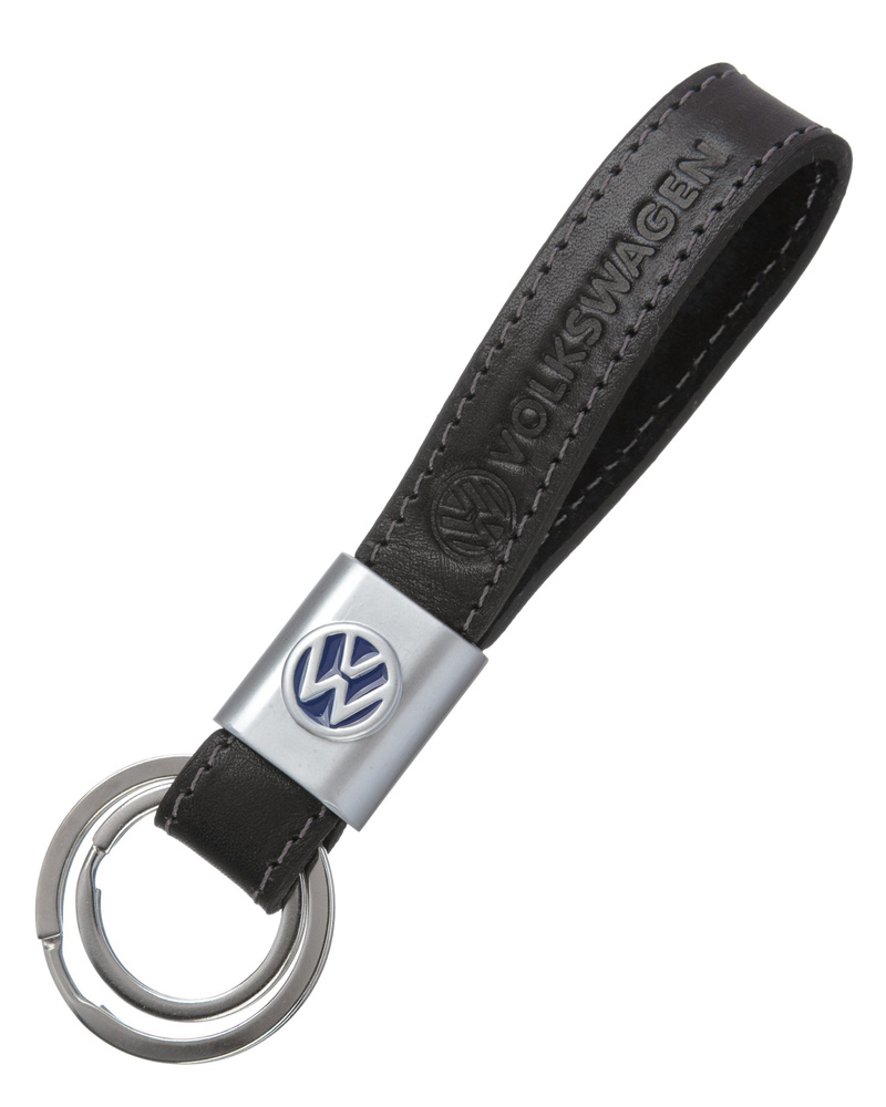 Брелок кожаный с логотипом Volkswagen #1