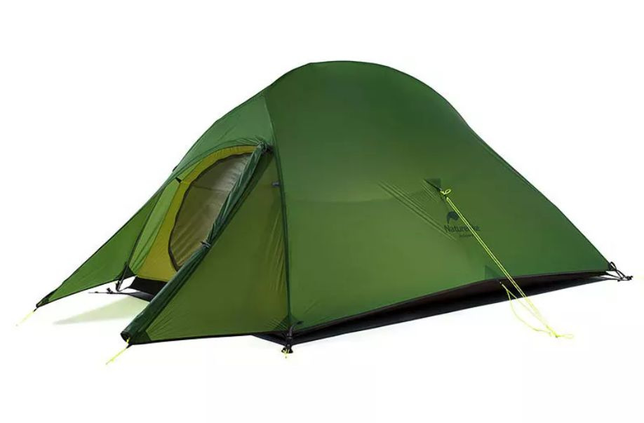 Палатка Naturehike Cloud Up Si 3-местная, алюминиевый каркас, сверхлегкая, зеленая; NH18T030-T-DFGR