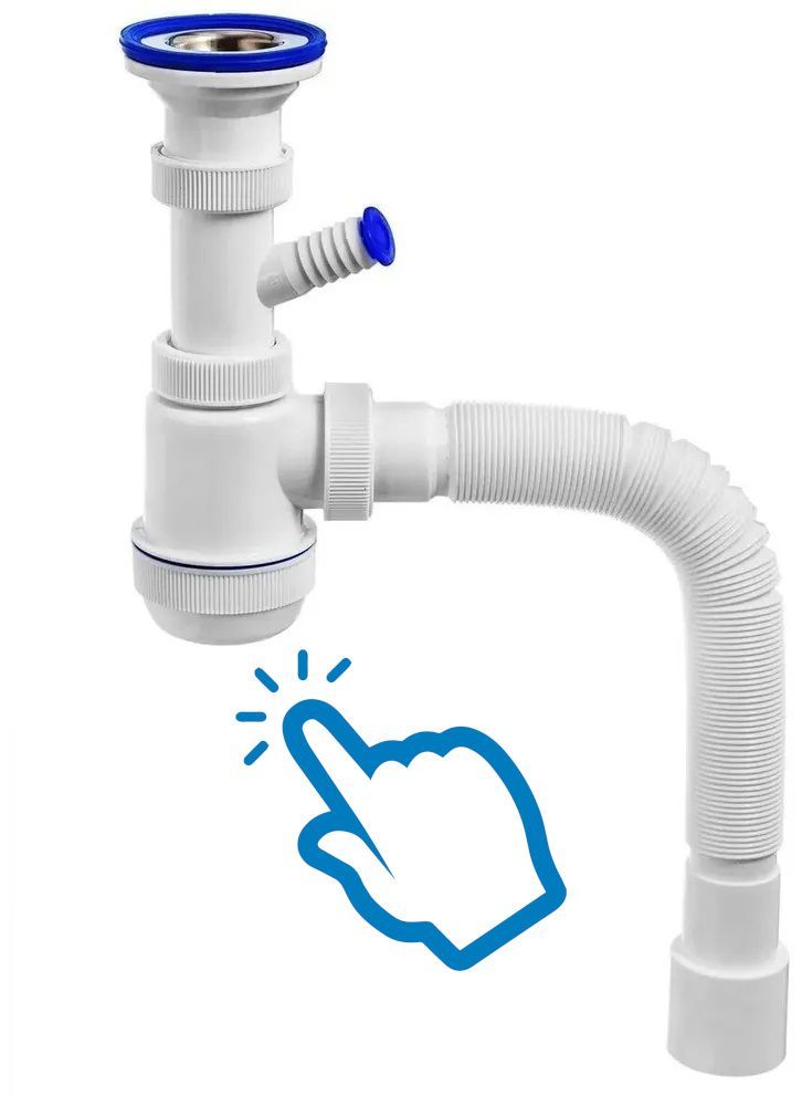 сифон мини элит. д. сифон "virplast" мини элит 1 1/2 с гофрой 40/50 арт. сифон мини элит 1 1/2х40. 40).