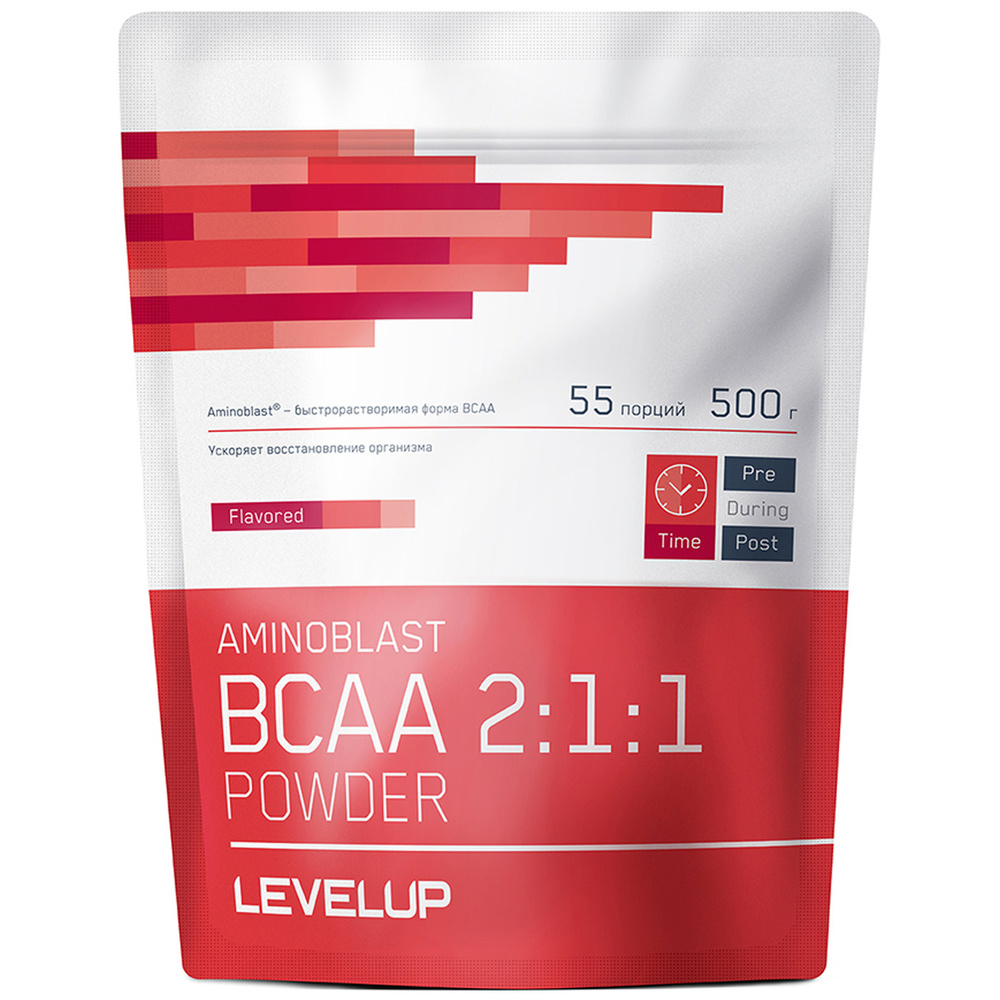 LevelUp Аминокислоты BCAA 2:1:1 AMINOBLAST POWDER (БЦАА) Без вкуса, 500 гр / 55 порций  #1