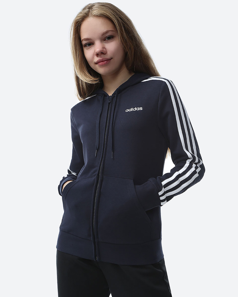 Толстовка adidas Sportswear W E 3s Fz Hd Essentials 3-Stripes Hoodie #1