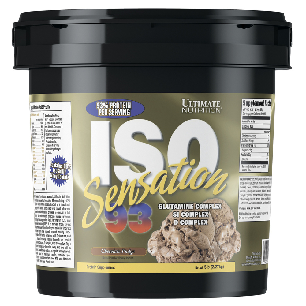 Протеин Ultimate Nutrition ISO Sensation 2270 гр Шоколадная помадка "Внутри продукта находится пакет #1