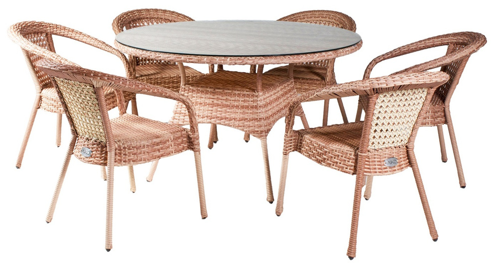 Комплект мебели с круглым столом AIKO Deco 6 #1