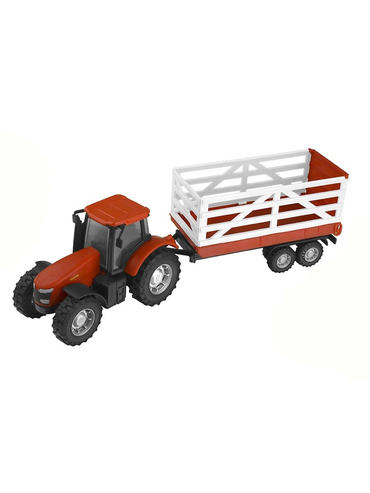 Большой трактор и трейлер (красный с прицепом) Teamsterz, 1372300.18  #1
