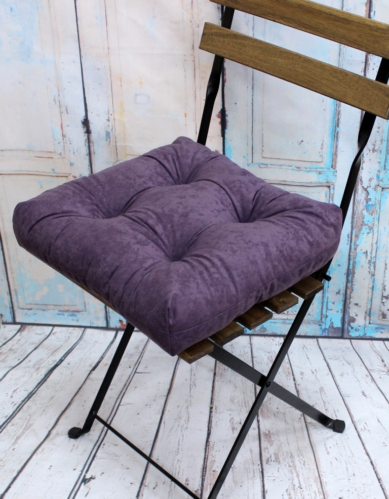Подушка для сиденья МАТЕХ VELOURS LINE 40х40 см. Цвет фиолетовый, арт. 37-194  #1
