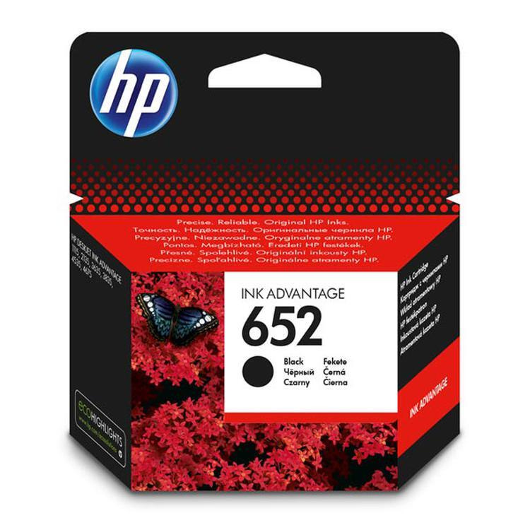 Картридж HP 652, черный (black), для струйного принтера (F6V25AE) #1