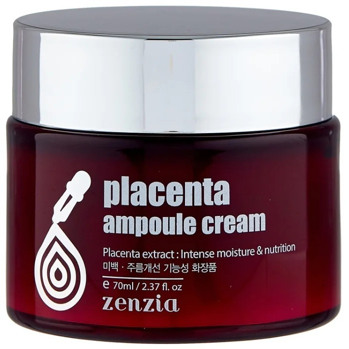 ZENZIA Крем для лица с плацентой Placenta Ampoule Cream 70мл #1