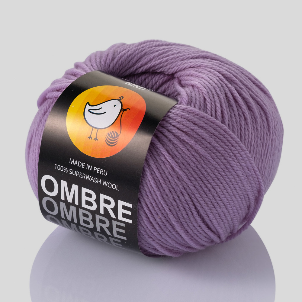 Пряжа для вязания OMBRE "100% Superwash wool", цвет VIOLA N3, 160м, 80гр, 100% Перуанская шерсть  #1