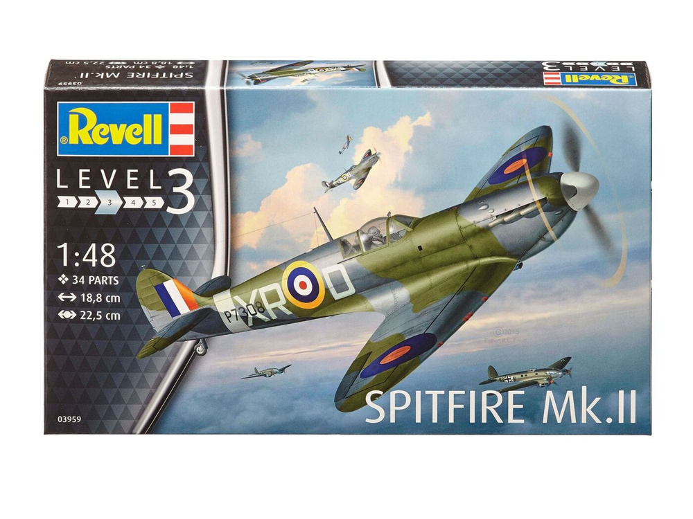 Модель для сборки Revell Самолет Истребитель Spitfire Mk.II, ВВС Великобритании, 03959  #1