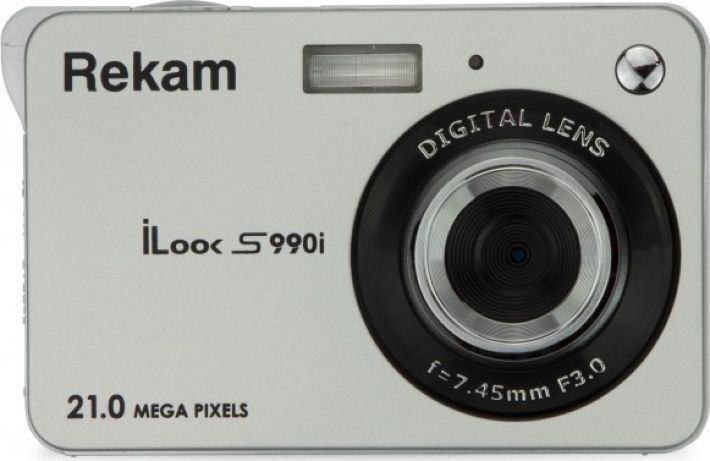 Фотоаппарат Rekam iLook S990i серебристый 21Mpix 2.7" 720p SDHC/MMC CMOS IS el/Li-Ion  #1