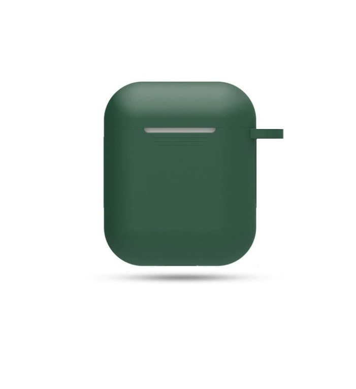 Силиконовый чехол 1.3mm для Apple Airpods темно-зеленый #1