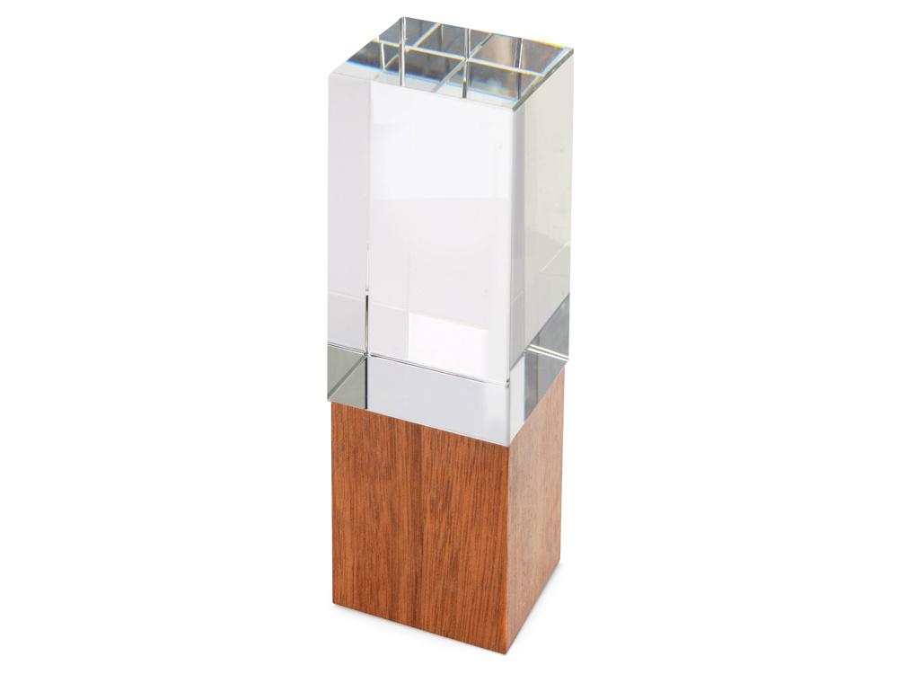 Награда "Wood and glass", цвет прозрачный/дерево #1