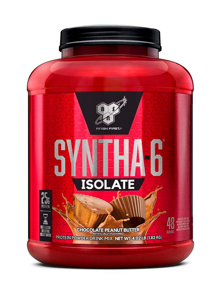 Изолят протеина + BCAA BSN Syntha-6 Isolate 1820 гр Шоколадный Молочный Коктейль  #1