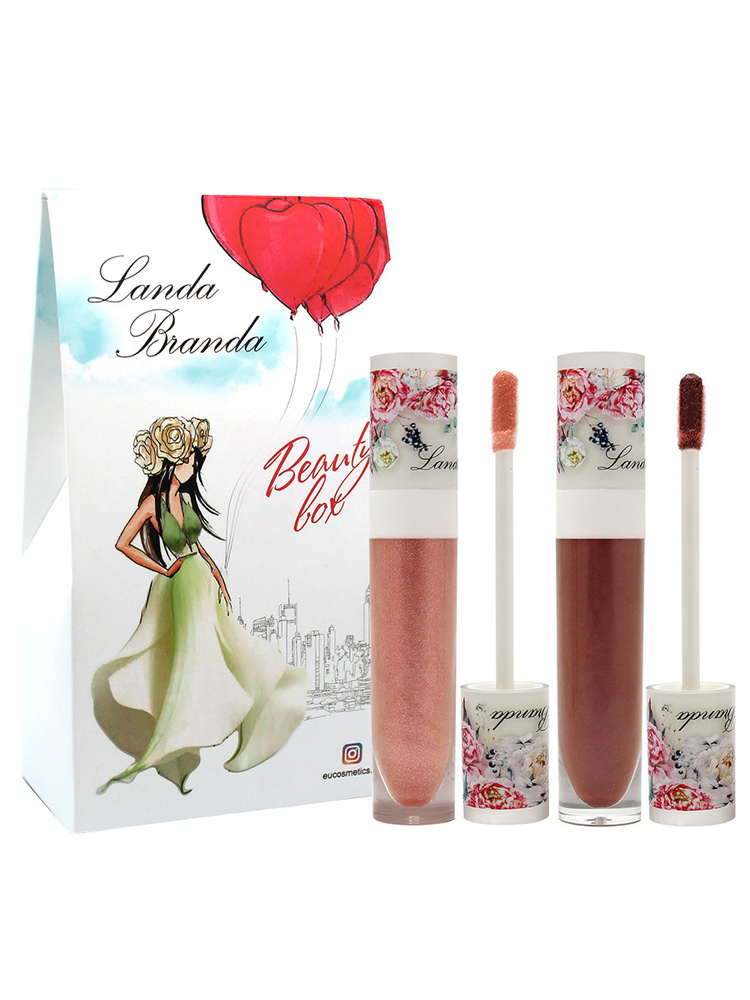Landa Branda, Подарочный набор Ланда Бранда 9525. Блески для губ Ультра сияние, 2 шт.  #1