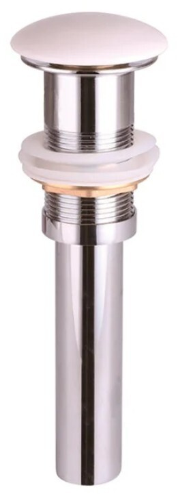 Донный клапан Ceramicanova CN2000MW с керамической накладкой click-clack белый матовый  #1