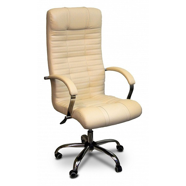 Креслов Игровое компьютерное кресло, Экокожа, бежевая,коричневая,светлая  #1