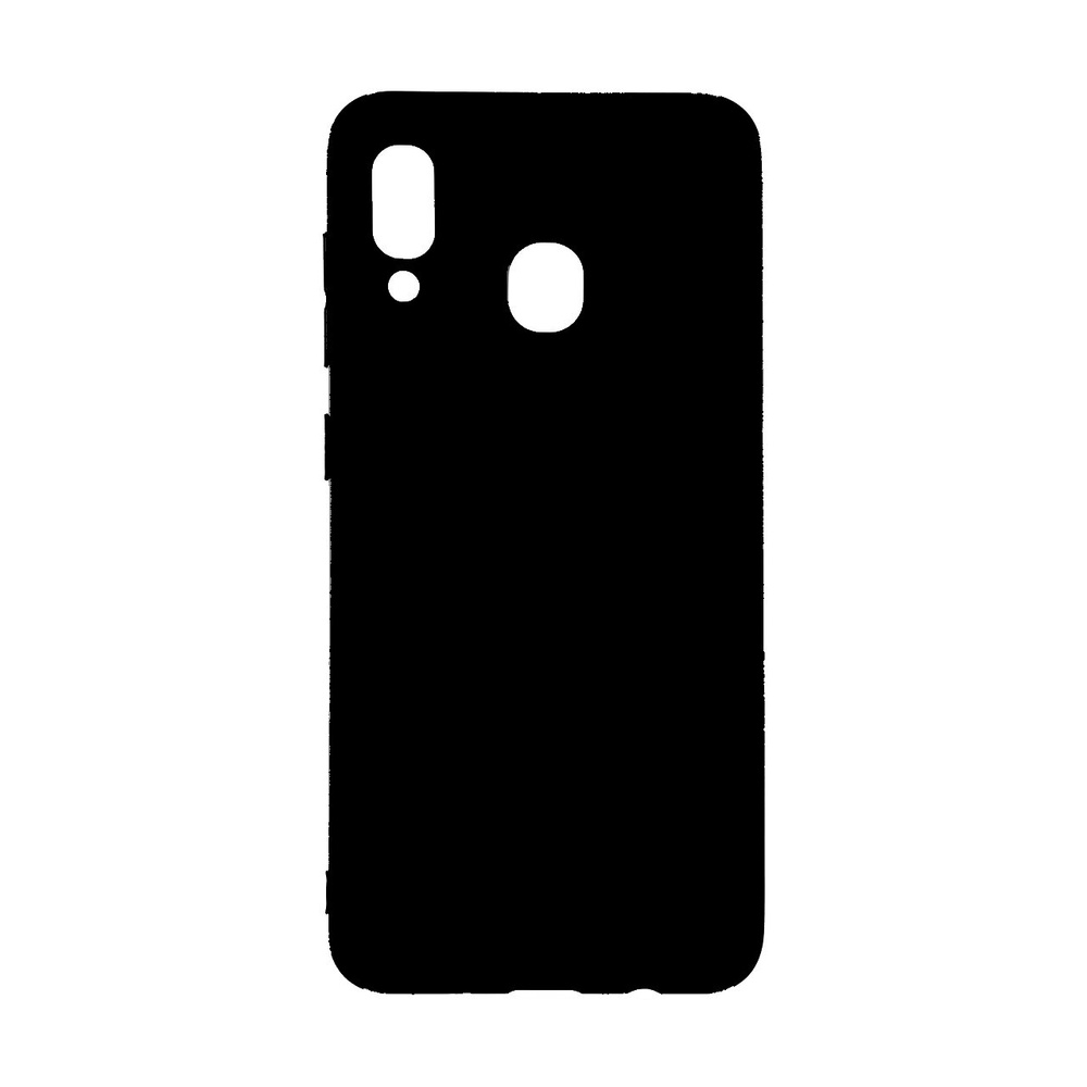 Чехол силиконовый для Samsung Galaxy A10 S / матовый черный / Самсунг А10с  #1