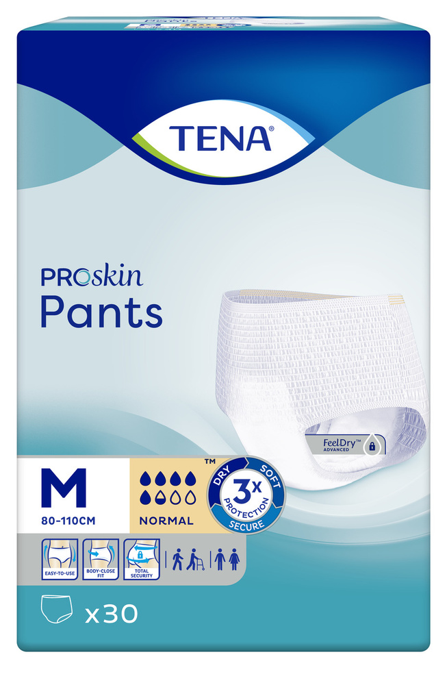 Трусы-подгузники для взрослых TENA Pants Normal, L (Large), 100 - 135 см, 30 шт.  #1