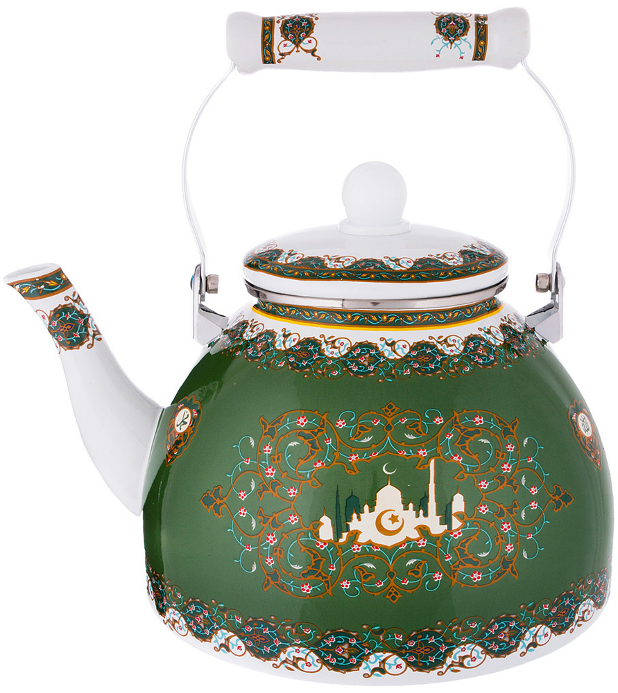 Чайник для плиты AGNESS "Сура" эмалированный, 4 л #1