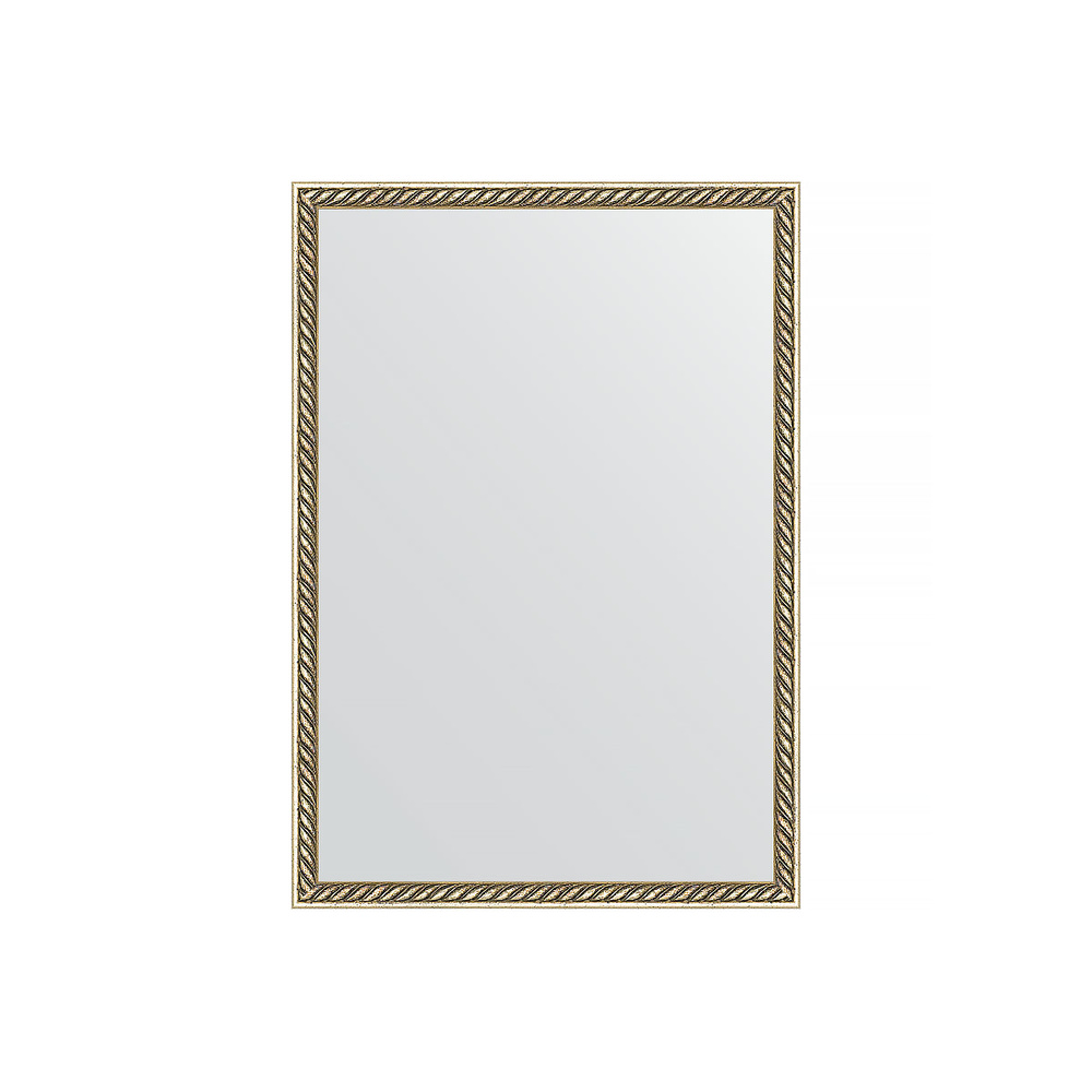 Зеркало в багетной раме - витая латунь 26 mm (48х68 cm) (EVOFORM) BY 0634  #1