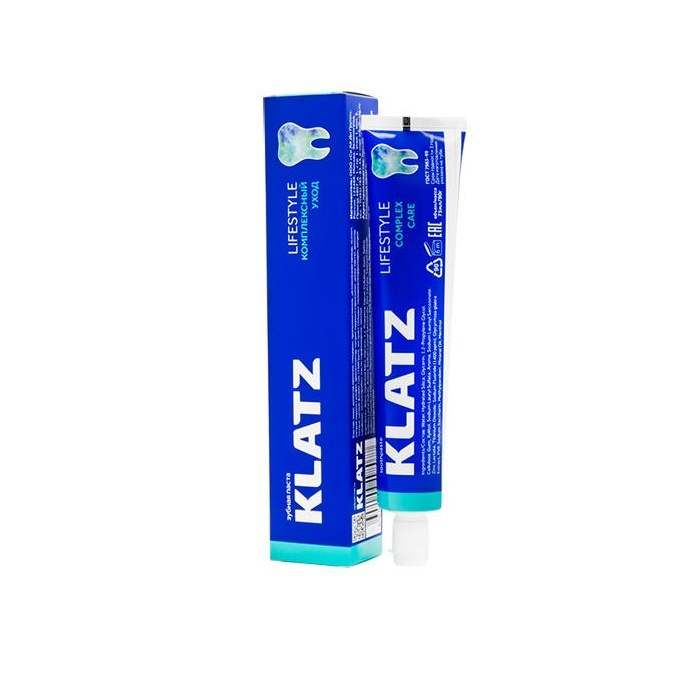 Klatz Lifestyle Комплексный уход / Натуральная зубная паста для ежедневного применения с ментолом / Уход #1